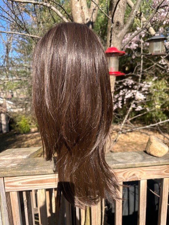 Raquel Welch Mesmerized Hand tied, lace front, mono top wig, Black Coffee - Picture 5 of 10